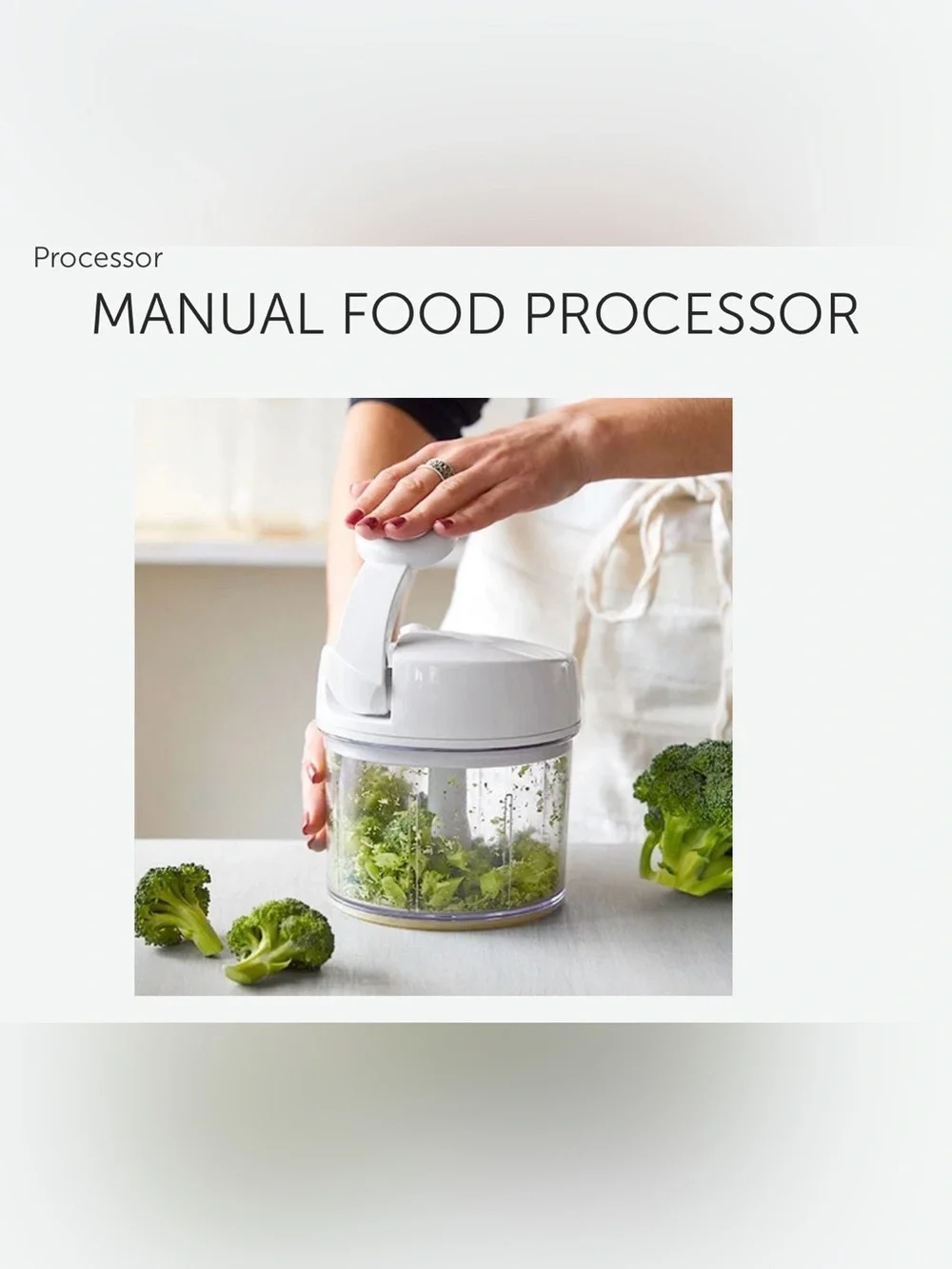 NIB PAMPERED CHEF 3 C MANUAL FOOD PROCESSOR WITH PUMP HANDLE & STORAGE LID #2581